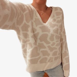cozy giraffe sweater